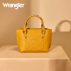 WG331-2005  Wrangler Bandana Paisley Print Tote/Crossbody -Yellow