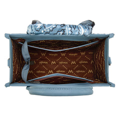 WG331-8120S  Wrangler Bandana Paisley Print Tote/Crossbody -Jean