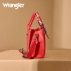 WG331-8120S  Wrangler Bandana Paisley Print Tote/Crossbody -Red