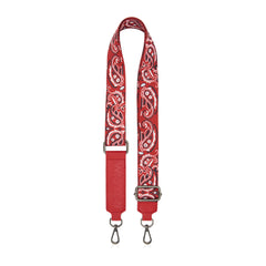 WG331-8120S  Wrangler Bandana Paisley Print Tote/Crossbody -Red