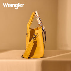 WG331-8120S  Wrangler Bandana Paisley Print Tote/Crossbody -Yellow