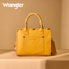 WG331-8120S  Wrangler Bandana Paisley Print Tote/Crossbody -Yellow