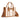 WG336-8120SBG-BR Wrangler Braided Tote Bag - Beige-Brown