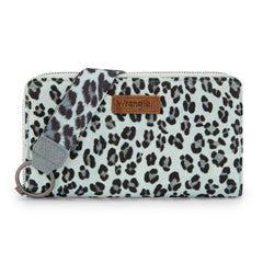 WG366-W006JN   Wrangler Leopard Print Wallet/Wristlet - Jean
