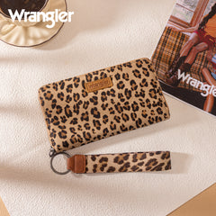 WG366-W006LP  Wrangler Leopard Print Wallet/Wristlet - Leopard