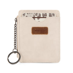 WG366-W118BG  Wrangler Small Card Case Wallet Key Chain/Detachable Card Holder-Beige