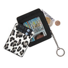 WG366-W118BK   Wrangler Small Card Case Wallet Key Chain/Detachable Card Holder-Black