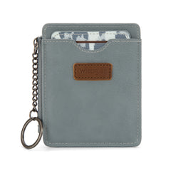WG366-W118JN   Wrangler Small Card Case Wallet Key Chain/Detachable Card Holder- Jean