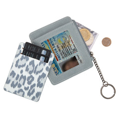 WG366-W118JN   Wrangler Small Card Case Wallet Key Chain/Detachable Card Holder- Jean