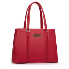 WG387-8119  Wrangler Dual Compartment Carry-All Tote - Burgundy