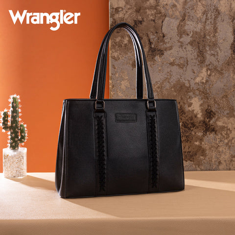 WG387-8119  Wrangler Dual Compartment Carry-All Tote - Black