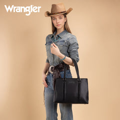 WG387-8119  Wrangler Dual Compartment Carry-All Tote - Black