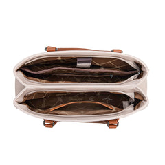 WG387-8119  Wrangler Dual Compartment Carry-All Tote - Brown-Tan