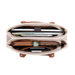 WG387-8119  Wrangler Dual Compartment Carry-All Tote - Brown-Tan