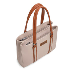 WG387-8119  Wrangler Dual Compartment Carry-All Tote - Brown-Tan