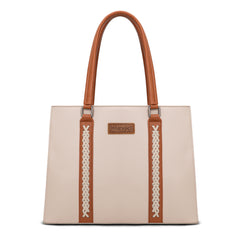 WG387-8119  Wrangler Dual Compartment Carry-All Tote - Brown-Tan