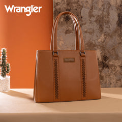 WG387-8119  Wrangler Dual Compartment Carry-All Tote - Brown