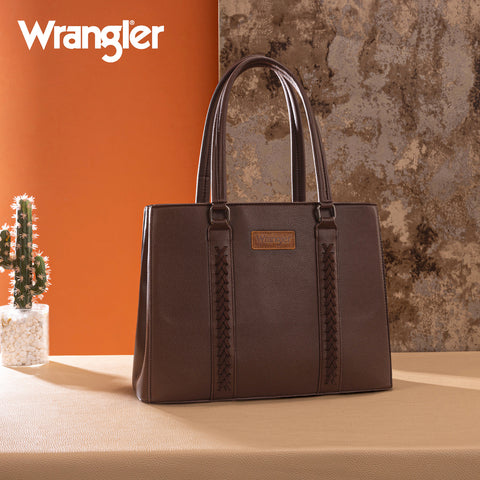 WG387-8119  Wrangler Dual Compartment Carry-All Tote - Coffee