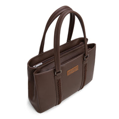 WG387-8119  Wrangler Dual Compartment Carry-All Tote - Coffee