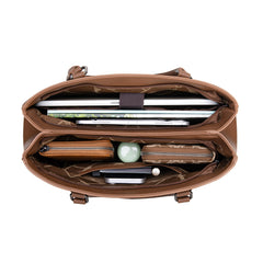 WG387-8119  Wrangler Dual Compartment Carry-All Tote - Dark Brown