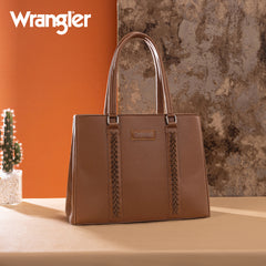 WG387-8119  Wrangler Dual Compartment Carry-All Tote - Dark Brown