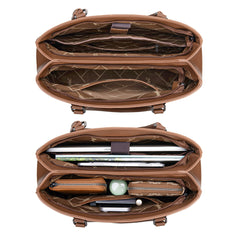 WG387-8119  Wrangler Dual Compartment Carry-All Tote - Dark Brown