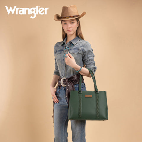 WG387-8119  Wrangler Dual Compartment Carry-All Tote - Dark Green