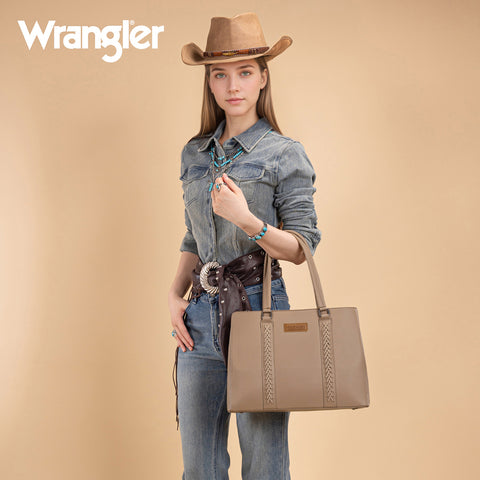 WG387-8119  Wrangler Dual Compartment Carry-All Tote - Khaki