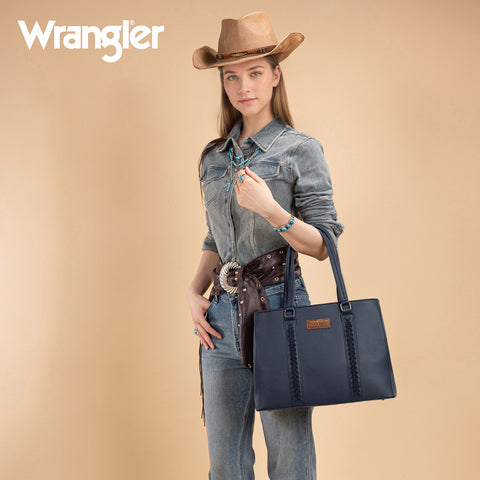 WG387-8119  Wrangler Dual Compartment Carry-All Tote - Navy