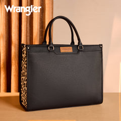 WG389-8119  Wrangler Carry-All Large Tote Work Tote /Crossbody - Black