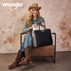 WG389-8119  Wrangler Carry-All Large Tote Work Tote /Crossbody - Black