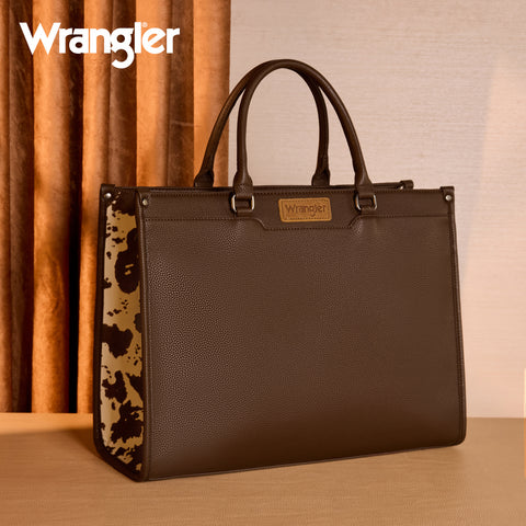 WG389-8119  Wrangler Carry-All Large Tote Work Tote /Crossbody - Coffee