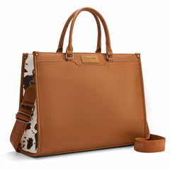 WG389-8119  Wrangler Carry-All Large Tote Work Tote /Crossbody - Cow-Brown