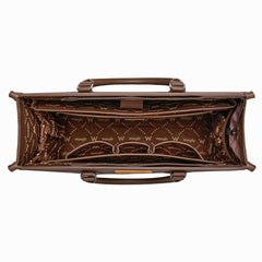 WG389-8119  Wrangler Carry-All Large Tote Work Tote /Crossbody - Cow-Coffee