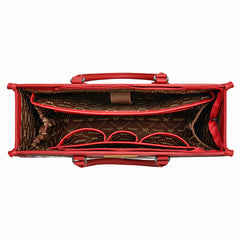 WG389-8119  Wrangler Carry-All Large Tote Work Tote /Crossbody - Cow-Red