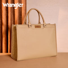 WG389-8119  Wrangler Carry-All Large Tote Work Tote /Crossbody - Khaki