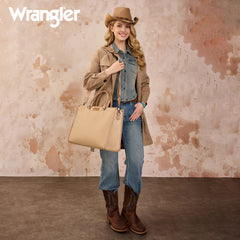 WG389-8119  Wrangler Carry-All Large Tote Work Tote /Crossbody - Khaki