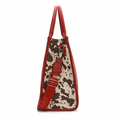 WG389-8119  Wrangler Carry-All Large Tote Work Tote /Crossbody - Red
