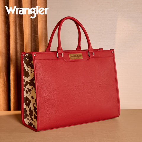 WG389-8119  Wrangler Carry-All Large Tote Work Tote /Crossbody - Red