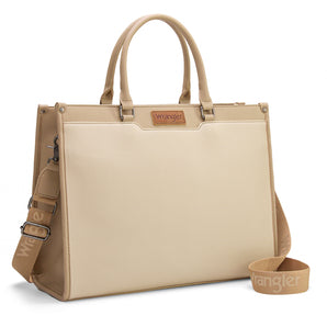 WG389-8119 Wrangler Carry-All Large Tote Work Tote /Crossbody - Tan
