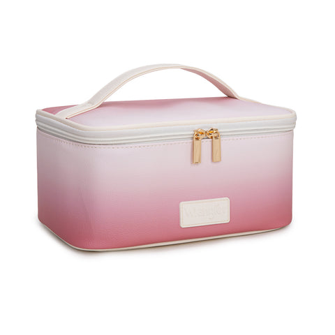 Pre-Order  WG392-9000TN-KH   Wrangler Ombre Cosmetic Travel Case – Tan-Khaki