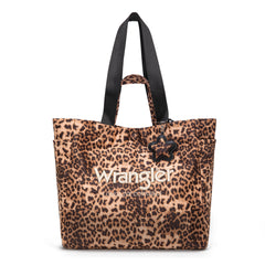 WG433-8317LP   Wrangler Leopard Print Large Tote/Crossbody -Leopard