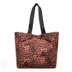 WG433-8317PK   Wrangler Leopard Print Large Tote/Crossbody -Pink
