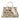 WG436-8119BG  Wrangler Leopard Print Canvas Oversized Tote with Adjustable Strap- Beige