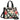 WG438-8120BK Wrangler Floral Print Braided Tote Bag - Black