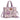 WG438-8120LPP Wrangler Floral Print Braided Tote Bag - Light Purple