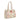 WG438-8130TN Wrangler Floral Print Braided Satchel Bag - Tan