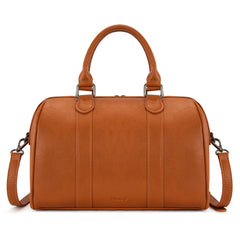 WG449-5112  Wrangler Stitch Detail Classic Barrel Satchel/Crossbody -Brown