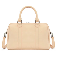 WG449-5112  Wrangler Stitch Detail Classic Barrel Satchel/Crossbody -Tan