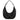 WG456-818BK Wrangler Western Contrast Stitch Chevron Hobo Shoulder Bag - Black